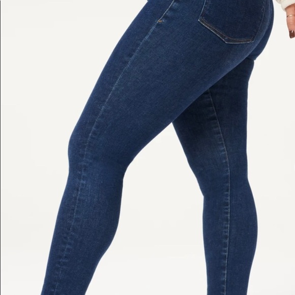 GOOD AMERICAN ALWAYS FITS DENIM SKINNY JEANS 6 8 10 Blue High Waisted Never Worn - Picture 3 of 12